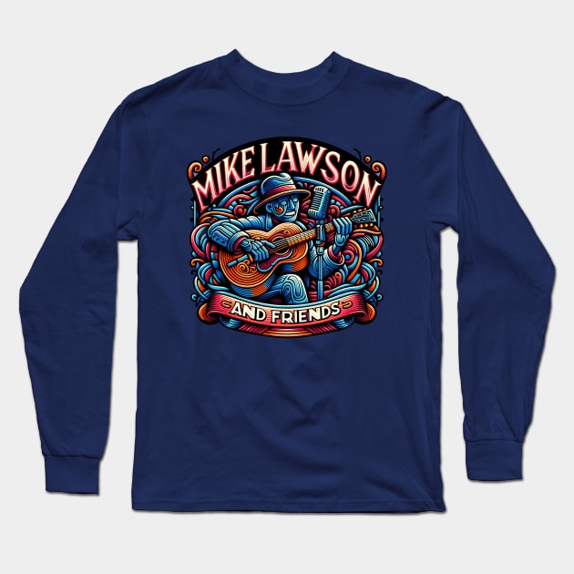 Mike Lawson and Friends - Guitar Man Long Sleeve T-Shirt by Mike Lawson and Friends